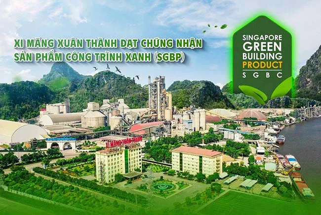 Sản phẩm của Xi măng Xuân Thành được cấp chứng nhận Sản phẩm công trình xanh (SGBP)