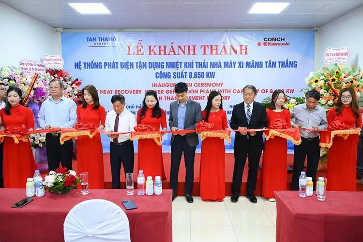 Xi măng Tân Thắng khánh thành hệ thống phát điện tận dụng nhiệt khí thải