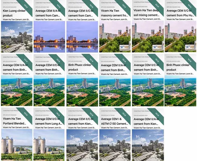 VICEM Hà Tiên hoàn thành 17 bản Công bố sản phẩm môi trường đạt chuẩn quốc tế