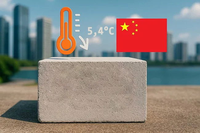 Công nghệ xi măng làm mát dựa trên cơ chế bức xạ nhiệt thụ động