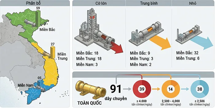 VNCR 2025: Bức tranh phân hóa công suất và vai trò trung tâm sản xuất của miền Bắc