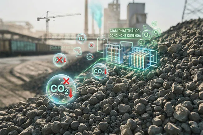 Nghiên cứu công nghệ điện hóa giúp giảm tới 98% phát thải CO₂ trong sản xuất clinker