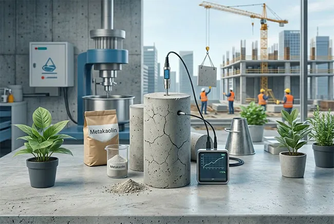 Ảnh hưởng của meta cao lanh đến tính chất cơ học và vi cấu trúc bê tông tự lèn