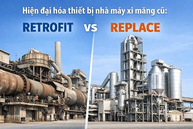 Cải tạo nâng cấp hay thay mới thiết bị nhà máy xi măng: Bài toán dựa trên dữ liệu vận hành và chi phí vòng đời