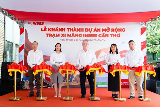 INSEE Việt Nam mở rộng trạm xi măng INSEE Cần Thơ, nâng sức chứa lên 1.600 tấn