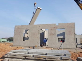 Khuyến khích sử dụng bê tông lắp ghép tấm lớn trong xây dựng nhà ở xã hội