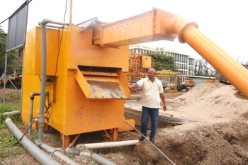 Công nghệ sàng lọc, rửa cát biến thành cát xây dựng