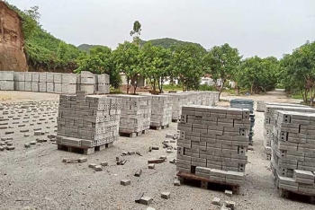 Vật liệu xây không nung gặp khó khăn trong việc tìm đầu ra