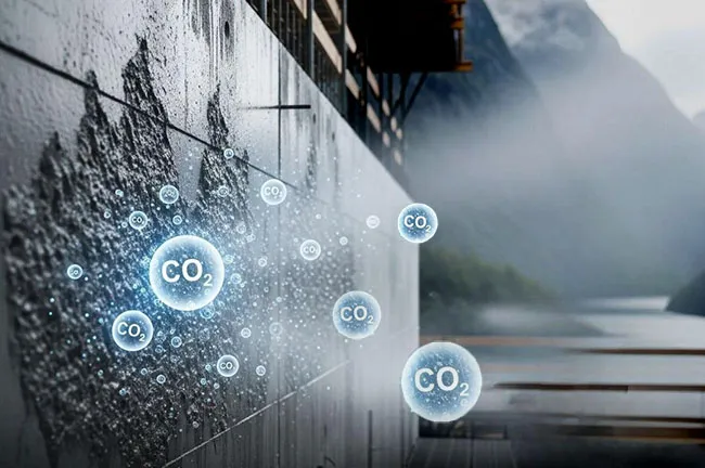 Khả năng hấp thụ CO₂ của xi măng trong c&ocirc;ng tr&igrave;nh x&acirc;y dựng qua nghi&ecirc;n cứu của MIT.