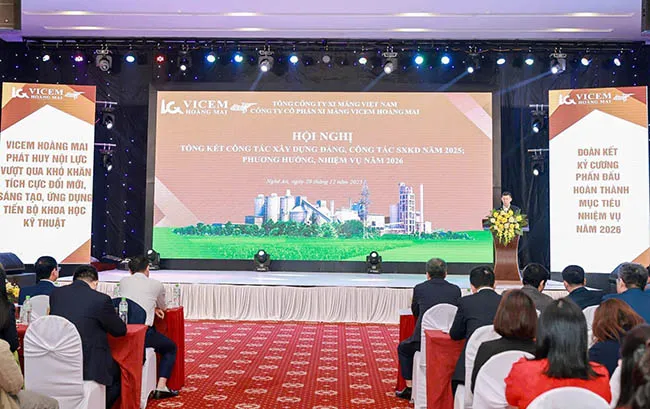 VICEM Hoàng Mai tổng kết hoạt động sản xuất kinh doanh và triển khai nhiệm vụ năm 2026.