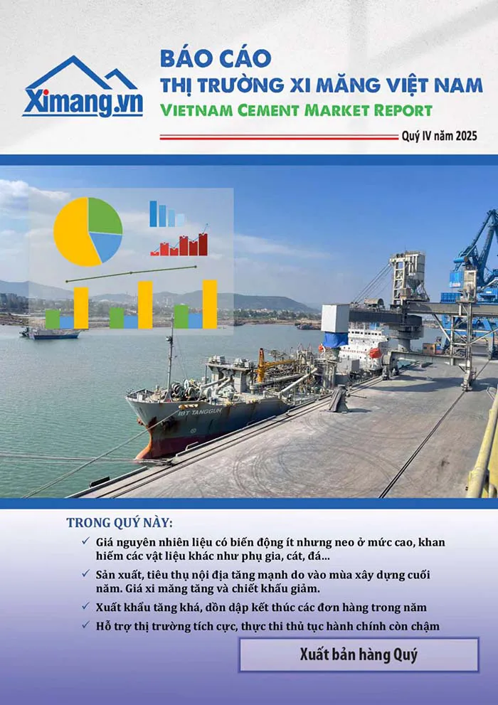 B&aacute;o c&aacute;o Thị trường Xi măng Việt Nam Qu&yacute; IV/2025: Kh&eacute;p lại trầm lắng, mở ra kỳ vọng phục hồi.