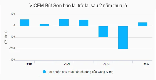 Quý 4: Lãi gần 38 tỷ đồng giúp VICEM Bút Sơn chấm dứt 2 năm thua lỗ.