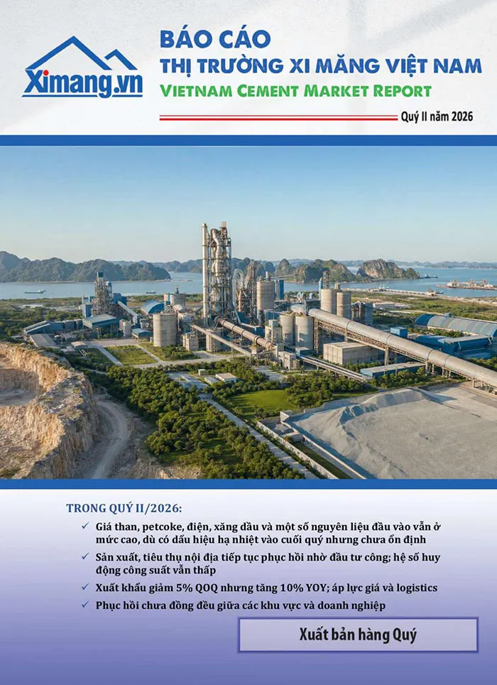 Thị trường xi măng Việt Nam qu&yacute; II/2026 giữa đ&agrave; phục hồi v&agrave; những th&aacute;ch thức d&agrave;i hạn.